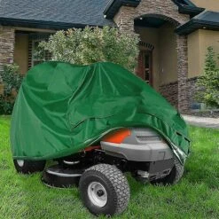 DONTODENT Housse De Tondeuse à Gazon - Housse De Tracteur Compatible Avec Les Ponts Jusqu'à 54" Housse De Rangement 170 X 61 X 117 Cm -France Tondeuse Soldes Boutique 65607340 3