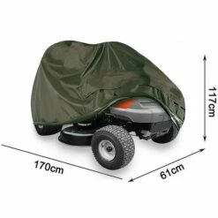 DONTODENT Housse De Tondeuse à Gazon - Housse De Tracteur Compatible Avec Les Ponts Jusqu'à 54" Housse De Rangement 170 X 61 X 117 Cm -France Tondeuse Soldes Boutique 65607340 5