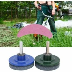 PERLE RARE Affûteuse De Lame De Tondeuse à Gazon 3 Pièces/ensemble, Kit D'affûteuse De Tondeuse à Gazon Universelle Lame De Meulage Outils De Pierre à Aiguiser Accessoires De Jardin -France Tondeuse Soldes Boutique 65619567 4