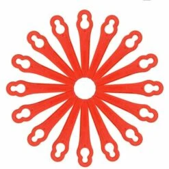 HELLO KITTY BAIN 50pcs Lames De Rechange Pour Tondeuse à Gazon Lames De Tondeuse à Gazon En Plastique Lames De Tondeuse à Gazon En Plastique