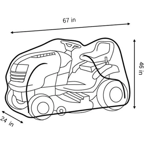 FUHUIDATRADING Housse De Protection étanche Pour Tondeuse à Gazon D'extérieur Housse De Protection Pour Tondeuse à Gazon Pour Tracteur De Jardin Autoporté (Size : L) 3 FUHUIDATRADING Housse De Protection étanche Pour Tondeuse à Gazon D'extérieur Housse De Protection Pour Tondeuse à Gazon Pour Tracteur De Jardin Autoporté (Size : L) – Image 2