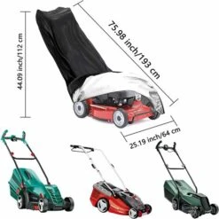 FUHUIDATRADING Housse De Protection Pour Tondeuse à Gazon Housse De Protection Pour Tracteur De Pelouse Tissu Oxford 210D Imperméable Anti-UV, Résistant Aux Intempéries, Avec Cordon De Serrage Et Sac De -France Tondeuse Soldes Boutique 65634273 3