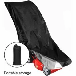 FUHUIDATRADING Housse De Tondeuse À Gazon Étanche 210D Enduit De Polyester Anti-poussière Tous Temps Anti-UV Housse De Protection Pour Tondeuse À Gazon Avec Sac De Rangement -France Tondeuse Soldes Boutique 65634317 3