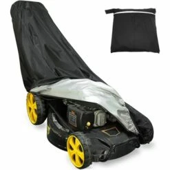 France Tondeuse Soldes Boutique 11 FUHUIDATRADING Housse De Protection Pour Tondeuse à Gazon Etanche, Anti-poussière Anti-UV Housse De Tondeuse à Gazon Pour Extérieur Jardin Pelouse Avec Sac De Stockage 193 * 63 * 144 * 111 CM