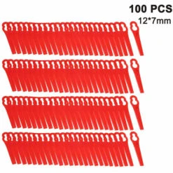 FVBJD Tondeuse à Gazon En Plastique De Couleur Tondeuse à Gazon De Jardin Coupe-herbe Lame De Coupe En Plastique Clé En Forme De Gourde Couteau De Tondeuse à Gazon(Rouge/100pcs）