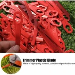 BDD Lame De Tondeuse à Gazon En Plastique Cour Pelouse Tondeuse De Jardin Tondeuse Lame Gourde L83 100 Lame De Rechange Pack Rouge -France Tondeuse Soldes Boutique 66025278 5