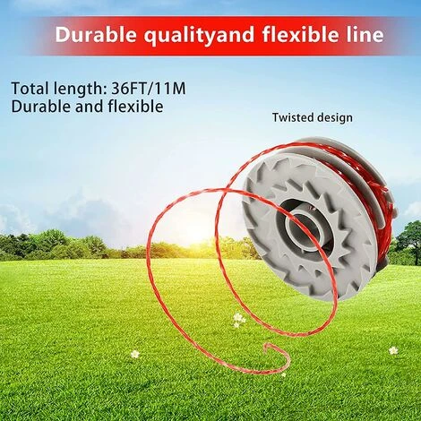 DONTODENT Bobine De Ligne De Rechange Pour Débroussailleuse, Bobine D'alimentation Automatique De 1,5 Mm Et Bobines De Rechange Pour Débroussailleuse à Double Ligne Compatible Avec Flymo Fly021 (4) Bett 4 DONTODENT Bobine De Ligne De Rechange Pour Débroussailleuse, Bobine D'alimentation Automatique De 1,5 Mm Et Bobines De Rechange Pour Débroussailleuse à Double Ligne Compatible Avec Flymo Fly021 (4) Bett – Image 2