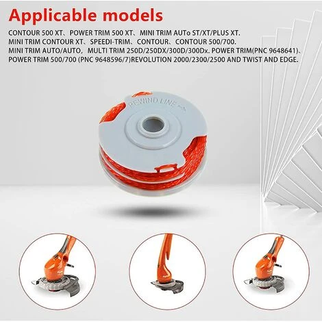 DONTODENT Bobine De Ligne De Rechange Pour Débroussailleuse, Bobine D'alimentation Automatique De 1,5 Mm Et Bobines De Rechange Pour Débroussailleuse à Double Ligne Compatible Avec Flymo Fly021 (4) Bett 6 DONTODENT Bobine De Ligne De Rechange Pour Débroussailleuse, Bobine D'alimentation Automatique De 1,5 Mm Et Bobines De Rechange Pour Débroussailleuse à Double Ligne Compatible Avec Flymo Fly021 (4) Bett – Image 4