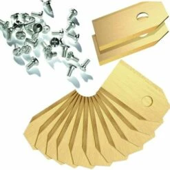 France Tondeuse Soldes Boutique 13 KAEJYIUT Lot De 30 Lames De Rechange En Titane Pour Tous Les Robots Tondeuses à Gazon Husqvarn/Automower/Gardena(3g-0.75mm) Avec 30 Vis, Pour Modèles 105,310,315,320,420,430x,r40i