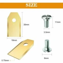KAEJYIUT Lot De 30 Lames De Rechange En Titane Pour Tous Les Robots Tondeuses à Gazon Husqvarn/Automower/Gardena(3g-0.75mm) Avec 30 Vis, Pour Modèles 105,310,315,320,420,430x,r40i -France Tondeuse Soldes Boutique 66211272 3