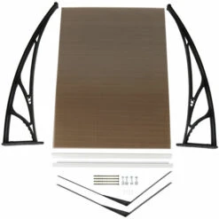 OOBEST Garage Pour Robots Tondeuses, Protection Anti-UV, Résistant Aux Intempéries, 100*78*50cm, Polycarbonate, Marron -France Tondeuse Soldes Boutique 66368973 4