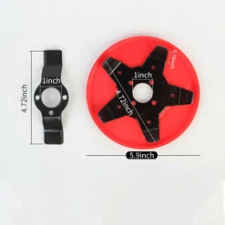 LIFCAUSAL Tête De Débroussailleuse Lame De Débroussailleuse Tête De Tondeuse à Gazon D'extérieur Tête De Rasoir En Acier Avec Affûteur De Lame Accessoires Outil De Mangeur D'herbe Remplacement Très Résistant -France Tondeuse Soldes Boutique 66372827 4