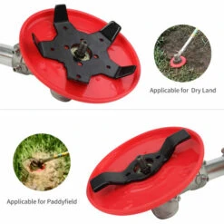 LIFCAUSAL Tête De Débroussailleuse Lame De Débroussailleuse Tête De Tondeuse à Gazon D'extérieur Tête De Rasoir En Acier Avec Affûteur De Lame Accessoires Outil De Mangeur D'herbe Remplacement Très Résistant -France Tondeuse Soldes Boutique 66372827 5