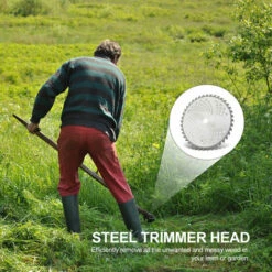 LIFCAUSAL Tête De Tondeuse Lame De Coupe Tête De Tondeuse à Gazon Extérieure En Alliage Outil De Mangeur De Tête De Tondeuse Pour Remplacement De Tondeuse à Gazon à Arbres Droits 80T 0.4 -France Tondeuse Soldes Boutique 66372865 3