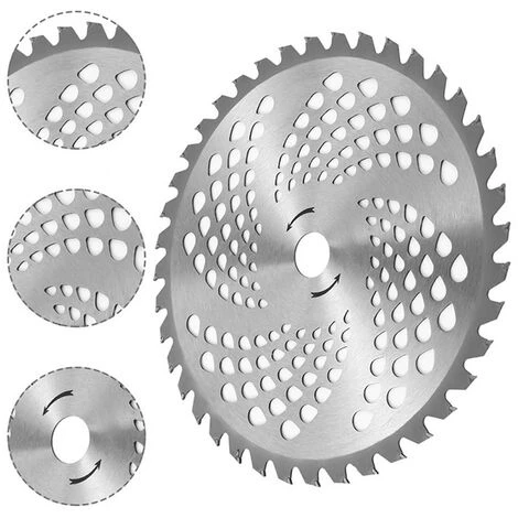 LIFCAUSAL 10 '' 40 Dents Tondeuse à Gazon Mangeur D'herbe Tondeuse Tête Débroussailleuse Mauvaises Herbes Lame Rasoir 4 LIFCAUSAL 10 '' 40 Dents Tondeuse à Gazon Mangeur D'herbe Tondeuse Tête Débroussailleuse Mauvaises Herbes Lame Rasoir – Image 2