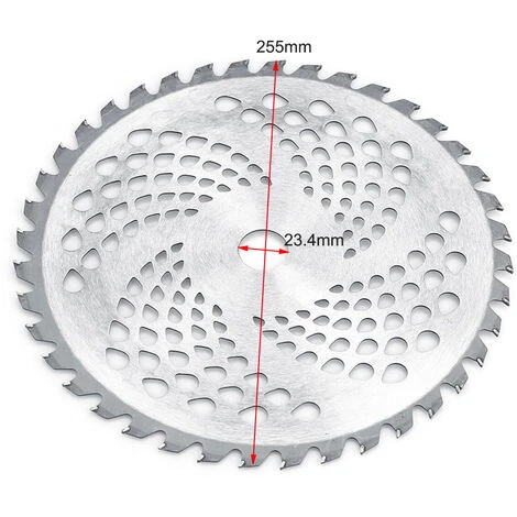 LIFCAUSAL 10 '' 40 Dents Tondeuse à Gazon Mangeur D'herbe Tondeuse Tête Débroussailleuse Mauvaises Herbes Lame Rasoir 7 LIFCAUSAL 10 '' 40 Dents Tondeuse à Gazon Mangeur D'herbe Tondeuse Tête Débroussailleuse Mauvaises Herbes Lame Rasoir – Image 5