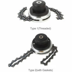 LIFCAUSAL Tête De Tondeuse Avec Lame De Coupe-chaîne à Bobine Tête De Tondeuse à Gazon D'extérieur Outil De Mangeur De Tête De Tondeuse En Acier Pour Remplacement De Tondeuse à Gazon à Arbres Droits -France Tondeuse Soldes Boutique 66373087 2