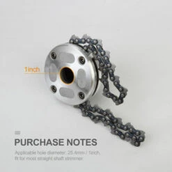 LIFCAUSAL Tête De Tondeuse Avec Lame De Coupe-chaîne à Bobine Tête De Tondeuse à Gazon D'extérieur Outil De Mangeur De Tête De Tondeuse En Acier Pour Remplacement De Tondeuse à Gazon à Arbres Droits -France Tondeuse Soldes Boutique 66373087 4