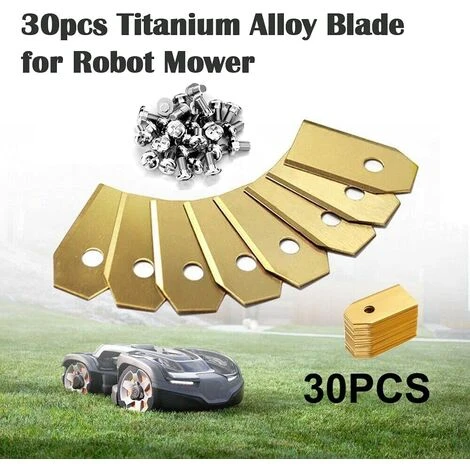 Lame Robot Tondeuse , 30 Lames De Rechange Universelles Couteau De Rechange Adapté à Toutes Les Tondeuses à Gazon Robotiques Husqvarna Automower, Gardena, Yardforce 35*18*0.6mm,Adélala 6 Lame Robot Tondeuse , 30 Lames De Rechange Universelles Couteau De Rechange Adapté à Toutes Les Tondeuses à Gazon Robotiques Husqvarna Automower, Gardena, Yardforce 35*18*0.6mm,Adélala – Image 4