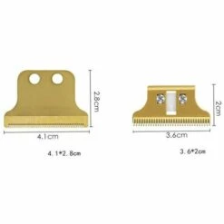 FUIENKO Lames De Tondeuse En Céramique, En Acier Inoxydable, Lames De Rechange Pour Tondeuse à Cheveux électrique WAHL 8081,Gold Ceramics -France Tondeuse Soldes Boutique 66636803 3