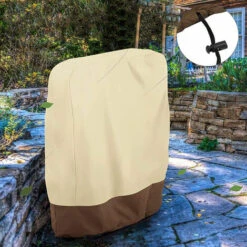 PESCE Housse De Protection Pour Chaise Pliante, Capote De Chaise Longue 190TFousse De Chaise Longue Pliable Imperméable, Coupe-vent, Résistante Aux UV, Pour Chaise Longue De Jardin Chaise Longue Relax Chaises Longues -France Tondeuse Soldes Boutique 66652420 4