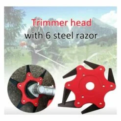 BF Trou De Montage 25 Mm Tête De Coupe à Six Feuilles Tête D'herbe Accessoires De Tondeuse à Gazon Lame De Débroussailleuse Coupe-herbe De Désherbage Universel -France Tondeuse Soldes Boutique 66764020 4