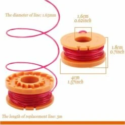 OCXIN Bobines De Fil De Tondeuse à Gazon Pour WORX WA0004.1 (longueur 3m Diamètre ⌀1.65mm) Bobines De Fil En Nylon Coupe-fil WA0010 Tous 20V (WORX WA0004.1, 4 Pièces) 9 OCXIN Bobines De Fil De Tondeuse à Gazon Pour WORX WA0004.1 (longueur 3m Diamètre ⌀1.65mm) Bobines De Fil En Nylon Coupe-fil WA0010 Tous 20V (WORX WA0004.1, 4 Pièces) -France Tondeuse Soldes Boutique 66859697 3