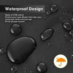FLETéçA Housse De Tondeuse à Gazon, étanche, Anti-poussière, Anti-UV, 190T Avec Cordon De Serrage Et Sac De Rangement Pour Extérieur/intérieur 188 X 99,1 X 63,5 Cm -France Tondeuse Soldes Boutique 66961388 3