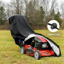 FLETéçA Housse De Tondeuse à Gazon, étanche, Anti-poussière, Anti-UV, 190T Avec Cordon De Serrage Et Sac De Rangement Pour Extérieur/intérieur 188 X 99,1 X 63,5 Cm -France Tondeuse Soldes Boutique 66961388 5