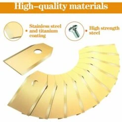 OCXIN Lames De Rechange Pour Tondeuse à Gazon Robot + Vis Pour Toutes Les Tondeuses à Gazon Robot, Lames De Tondeuse à Gazon Robot Avec Vis, Lames De Rechange Pour Tondeuse à Gazon En Titane Avec Alliage De Carbure De Titane, 30 Pièces -France Tondeuse Soldes Boutique 66965121 2