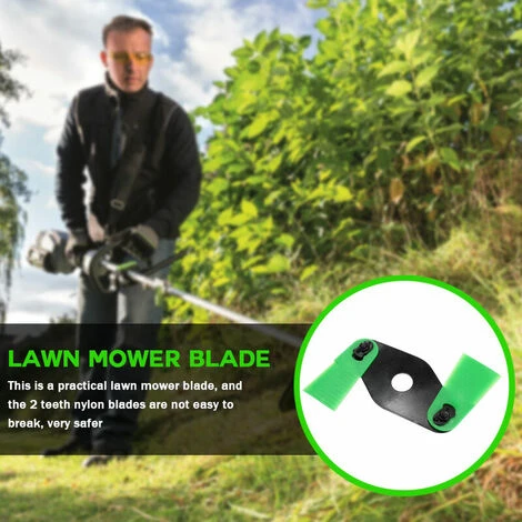 KAEJYIUT 2 Dents Jardin Pelouse Parage Cutter Tondeuse Accessoires Herbe Feuilles Disque Massicots Nylon Lame De Tondeuse A Gazon Cutter Accessoires Avec Cutting Edge Double Face 4 KAEJYIUT 2 Dents Jardin Pelouse Parage Cutter Tondeuse Accessoires Herbe Feuilles Disque Massicots Nylon Lame De Tondeuse A Gazon Cutter Accessoires Avec Cutting Edge Double Face – Image 2