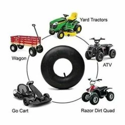 THSINDE Jeu De Deux Chambres à Air 145/70-6 Chambre à Air Pneu Gazon 145/70-6 Tracteur Tondeuse TR13 -France Tondeuse Soldes Boutique 67311454 5