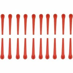 REGALOS Lot De 100 Lames En Plastique Compatibles Avec Coupe-Bordure Gardena, Lames De Rechange Pour Coupe-Bordures Gardena Et Coupe-Bordures Sans Fil.Lame En Plastique à Tête Hexagonale