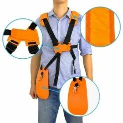 TANèTUE Tondeuse à Bandoulière-tondeuse à Harnais Double épaule Avec Ceinture De Nylon Durable Adjuestable Pour Débroussailleuse Ou Gardenning (pour STIHL FSTaille-bordures Série Km) -France Tondeuse Soldes Boutique 67429396 5