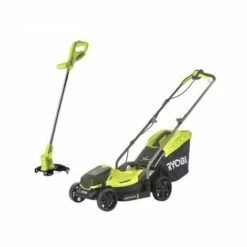 RYOBI Pack Tondeuse 33cm + Coupe Bordure Sans Fil 18 V 4Ah One+