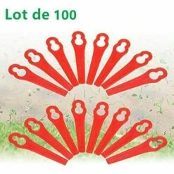 THSINDE Lidl Florabest Lot De 100 Lames De Rechange En Plastique Pour Coupe-bordures FRT18A FRT18A1 Art 46155 FRT20A1 Grand Trou 12 Mm Petit Trou 7 Mm -France Tondeuse Soldes Boutique 67503090 5