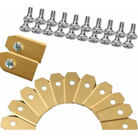 Cisea 30x Lames De Couteau En Titane, Couteau De Tondeuse Robot (3g - 0,75mm) + 30 Vis Pour Toutes Les Tondeuses Robots Husqvarna? Gardena? / Automower?, Accessoires Pour Tondeuses Robots, Lames De Rechange Pour Tondeuses à Gazon 3 Cisea 30x Lames De Couteau En Titane, Couteau De Tondeuse Robot (3g - 0,75mm) + 30 Vis Pour Toutes Les Tondeuses Robots Husqvarna? Gardena? / Automower?, Accessoires Pour Tondeuses Robots, Lames De Rechange Pour Tondeuses à Gazon