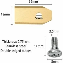 Cisea 30x Lames De Couteau En Titane, Couteau De Tondeuse Robot (3g - 0,75mm) + 30 Vis Pour Toutes Les Tondeuses Robots Husqvarna? Gardena? / Automower?, Accessoires Pour Tondeuses Robots, Lames De Rechange Pour Tondeuses à Gazon 11 Cisea 30x Lames De Couteau En Titane, Couteau De Tondeuse Robot (3g - 0,75mm) + 30 Vis Pour Toutes Les Tondeuses Robots Husqvarna? Gardena? / Automower?, Accessoires Pour Tondeuses Robots, Lames De Rechange Pour Tondeuses à Gazon -France Tondeuse Soldes Boutique 68078223 5