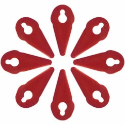 OYLDA 50PCS Lame De Coupe En Plastique Pour Tondeuse à Gazon Compatible Avec La Débroussailleuse, Rouge