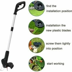 OYLDA 50PCS Lame De Coupe En Plastique Pour Tondeuse à Gazon Compatible Avec La Débroussailleuse, Rouge -France Tondeuse Soldes Boutique 68139800 3