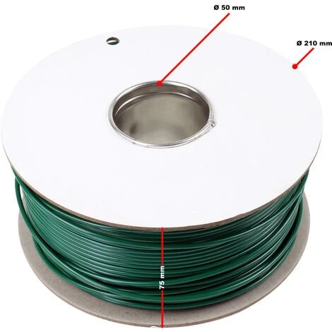 WILTEC Câble Périphérique 150m 2,7mm Installation Robot-tondeuse Fil CCA Délimitation Jardin Zone Tonte 7 WILTEC Câble Périphérique 150m 2,7mm Installation Robot-tondeuse Fil CCA Délimitation Jardin Zone Tonte – Image 5