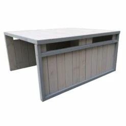 WILTEC Garage De Robot Tondeuse Toit En Pente Bois Massif Abri Carport Gris 80x70x38cm -France Tondeuse Soldes Boutique 9562060 3